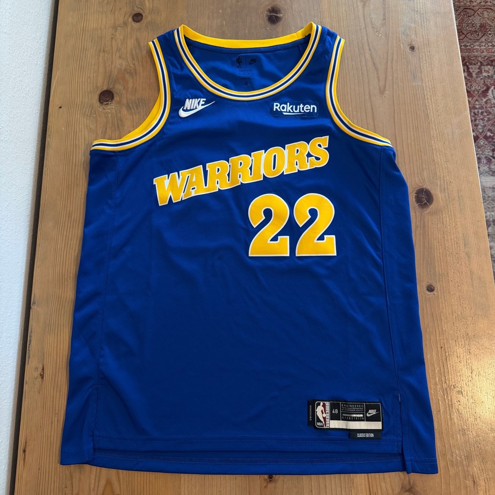 Nike Andrew Wiggins Warriors Classic Edition Jersey Mens 48 Large Golden State